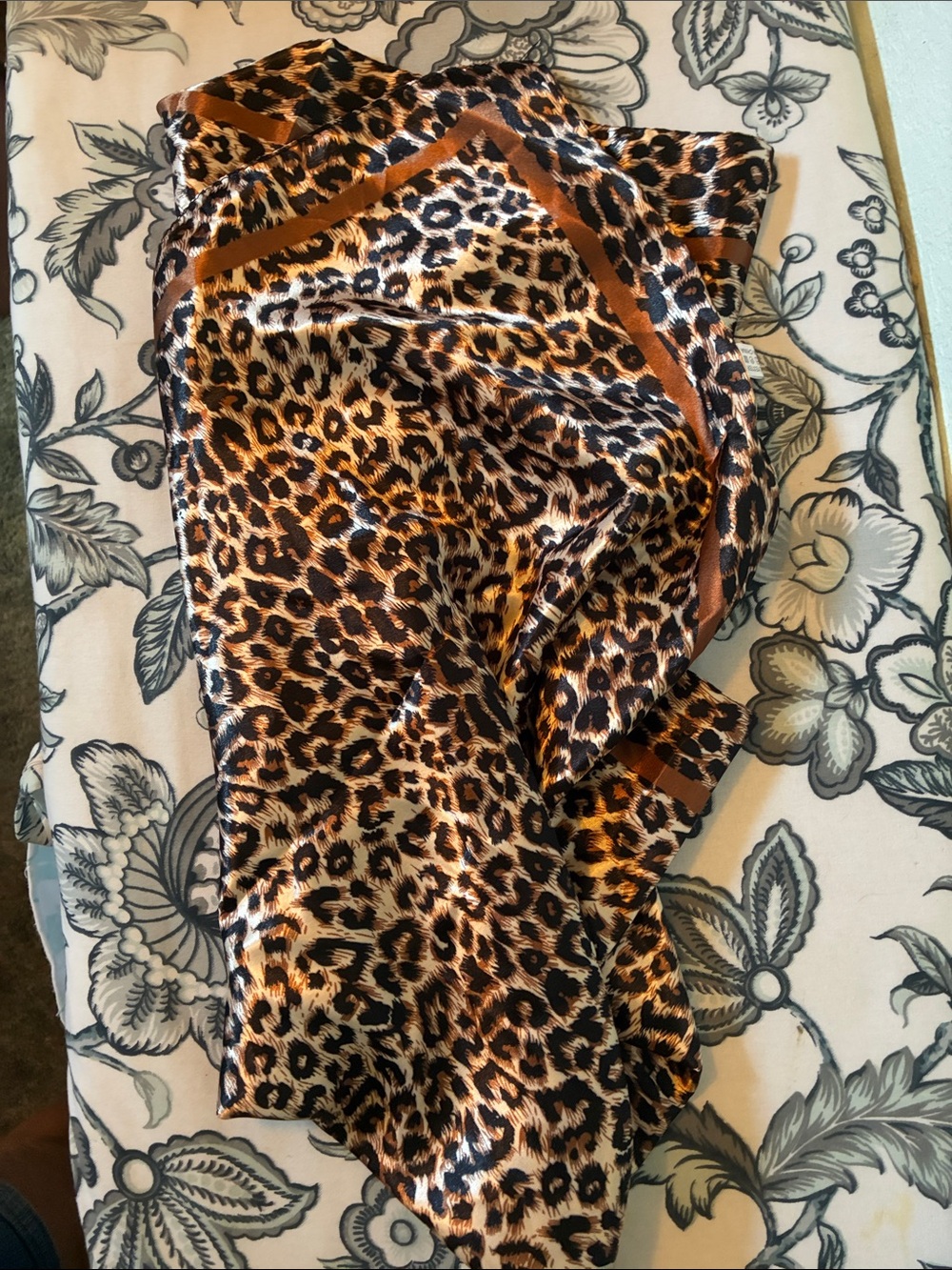 Leopard Print Scarf - Brown  Animal Print